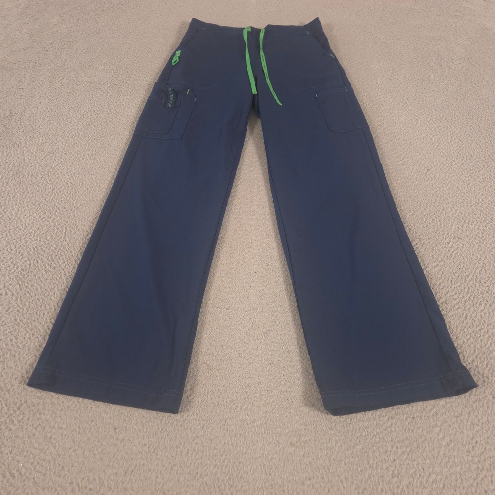 Carhartt Pants Womens S Navy Force Cross-Flex Scrub Boot Cargo Stretch Pocket